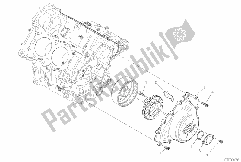 Alle onderdelen voor de Generator Deksel van de Ducati Superbike Panigale V4 R 998 2019